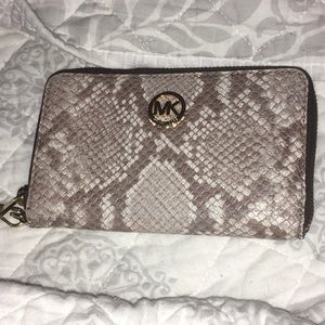 Real Michael Kors snakeskin wallet